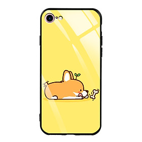 Ốp Lưng Kính Cường Lực Cho Điện Thoại Iphone 7 / 8 - 03003 8037 DOG02 - Hàng Chính Hãng