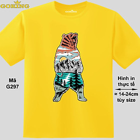 BEAR, mã G297. Áo thun siêu đẹp cho cả gia đình. Form unisex cho nam nữ, trẻ em, bé trai gái. Quà tặng ý nghĩa