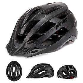 Mũ bảo hiểm đi xe đạp chất liệu PC và EPS, cứng cáp, chống va đập, trọng lượng nhẹ có Tấm che nắng có thể tháo rời-Màu đen