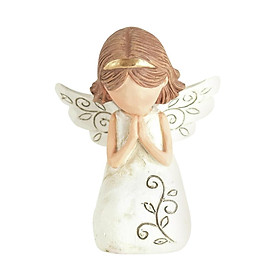 Nordic Girl Angel Figurine Statue Modern Sculpture for Office Table Decor