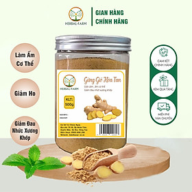 TRÀ GỪNG GIÓ HÒA TAN HERBAL FARM  - 500G