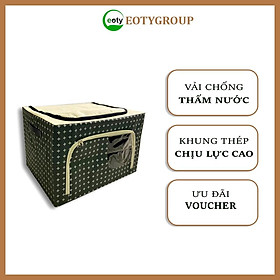 Túi vải đựng quần áo khung thép Eotygroup - Hộp vải đựng quần áo chăn màn