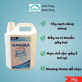 Mua Tẩy bồn cầu Nanoka 5kg  Tẩy sạch các vết bẩn nhà tắm  bồn cầu  không gây mùi khó chịu