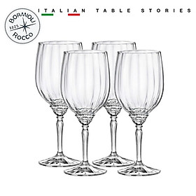 Bộ 4 ly rượu thủy tinh uống vang cao cấp Florian 533ml - Bormioli Rocco - Italy