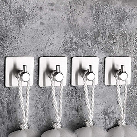 Mua Combo 4 móc treo đồ inox dán tường gạch men HOBBY Home Decor TV160-4 kèm keo dán siêu dính