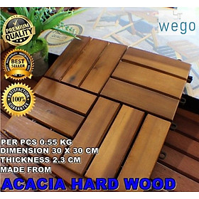 Mua WEGO Vỉ ván sàn gỗ / Gỗ Keo lát / Sàn gỗ Trang trí sân vườn  // Floor Decking Wood Pallet Kayu / Timber Acacia Wood Flooring Decktile Garden Decoration