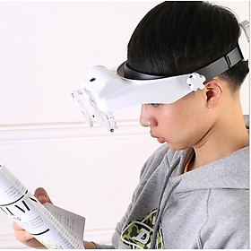 Mua Bộ kính lúp sửa chữa đeo đầu có đèn v6