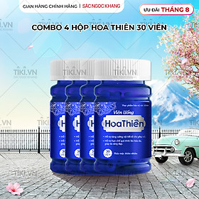 Combo 4 Viên uống Hoa Thiên hộp 30 viên hỗ trợ cân bằng nội tiết tố, cải thiện sinh lý