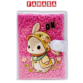 Sổ Teen Bìa Nhựa Lông Mềm A7 - Kẻ Ngang - GOL ME-8004 - Màu Hồng