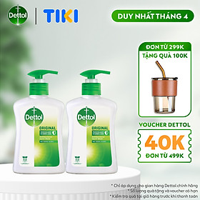 Combo 2 nước rửa tay diệt khuẩn Dettol 250G