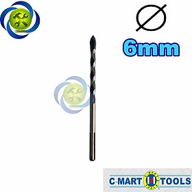 Mũi khoan gạch men 6mm C-Mart A3104-06 1 mũi màu đen