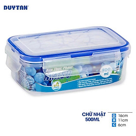 Mua SALE KỊCH SÀN Hộp Nhựa MATSU DUY TÂN Chữ Nhật Đựng Thực Phẩm dung tích 500ml (16 x 11 x 6 cm)