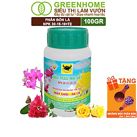 Mua Phân Bón Lá Đầu Trâu MK 501-701-901  GreenHome Chai 100GR Đặc Biệt Dành Cho Hoa Lan Và Cây Cảnh