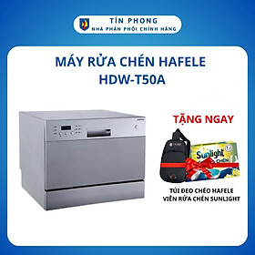 Mua   1212B65K  Giảm 65K cho đơn hàng từ 999K.   Máy Rửa Chén Hafele HDW-T50A 538.21.190 - Dung tích 6 bộ đồ ăn Châu Âu - Hàng Chính Hãng