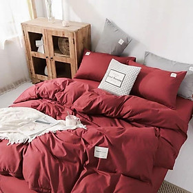 Bộ chăn ga cotton Tici cao cấp phong cách Hàn Quốc đủ size đủ màu hàng đẹp loại 1