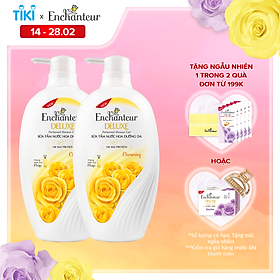 Combo 2 Sữa tắm nước hoa dưỡng da Enchanteur Charming 650gr/ Chai