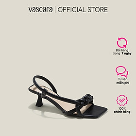 Vascara Sandal Spool Heel Quai Thắt Bính Phồng - SDN 0772