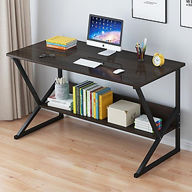 Mua Bàn làm việc chân K có kệ lửng thiết kế nhỏ gọn để đồ dùng sách vở tiện dụng - 100x40cm