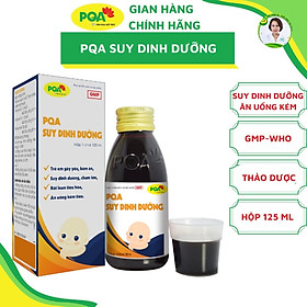 Suy Dinh Dưỡng PQA Hỗ Trợ Tăng Cường Tiêu Hóa, Giúp Ăn Ngon Miệng Nâng Cao Sức Khỏe Chai 125ml