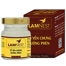 TỔ YẾN CHƯNG ĐƯỜNG PHÈN ( tổ yến 28% ) Hộp 1 lọ LAMNEST