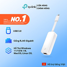 Hình ảnh Bộ Chuyển Đổi Mạng USB Type-C Sang Ethernet TP-Link UE300C Tốc Độ 100/1000 Mbps - Hàng Chính Hãng