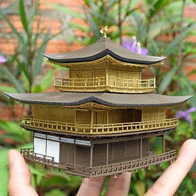 Mua Mô hình kiến trúc Nhật Bản: Chùa Vàng Kim Các Tự VDS0120 - decor tiểu cảnh bán cạn terrarium non bộ bonsai