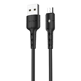 Mua Cáp sạc nhanh Micro USB Hoco  hỗ trợ sạc nhanh 2A  chất liệu TPE siêu bền  hạn chế rối  dài 120cm dành cho Samsung  Xiaomi  Huawei  Vivo  Sony  X30 - Hàng chính hãng