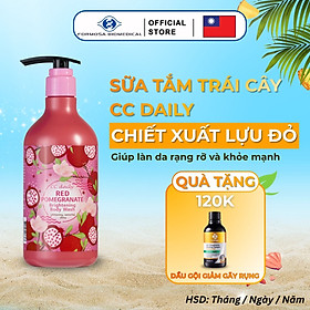 Sữa tắm trái cây CC Daily chiết xuất Lựu Đỏ CC Daily Red Pomegranate Brightening Body Wash