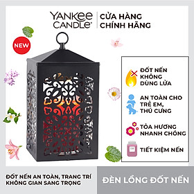 Đèn lồng đốt nến Scroll Lantern Black