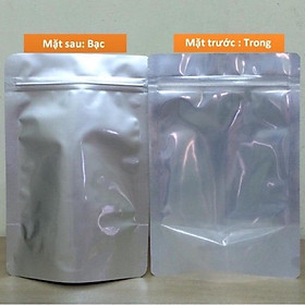 Mua 1 KG Túi Zip Bạc Đáy Đứng Loại 1 ( Một Mặt Bạc Và Một Măt trong)