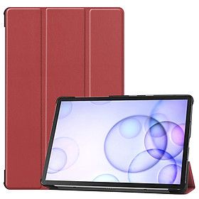 Bao Da Nắp Gập Màu Trơn Cho Máy Tính Bảng Samsung S6 TAB S6 (10.5Inch)