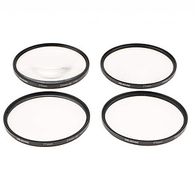 Close Up Macro Lens Filter Set Kit 58mm 67mm 77mm +1 +2 +4 +10 Flowers Insects Photography Comes with Storage Bag