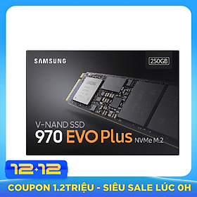 Ổ Cứng SSD Samsung 970 Evo Plus NVMe M.2 2280 (250GB) - Hàng Nhập Khẩu
