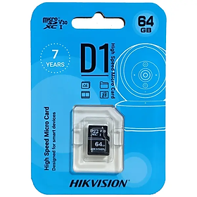 Thẻ Nhớ SD Hikvision D1 64GB Tốc Độ Ghi 40MB/s Tốc Độ Đọc 92MB/s - Hàng Chính Hãng