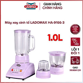 Máy xay sinh tố đa năng 3 cối Ladomax HA-9166-3 - Hàng chính hãng