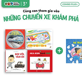Truyện Ehon bé 3-4-5 tuổi - Bộ 5 cuốn Những chuyến xe khám phá