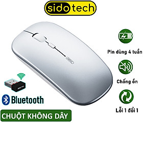 Mua Chuột Không Dây Bluetooth Sidotech M1P Sạc Pin Không Tiếng Ồn - Hàng Chính Hãng