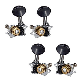4Pcs 1:18 Ukulele Tuning Pegs Parts Replacement 2R2L Opened Professional