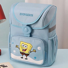 Hình ảnh Balo trẻ em tiểu học Beddybear Schoolbag SpongeBob Xanh dành cho Bé từ lớp 2 trở lên - Mã BF-Xanhduong . Chính hãng Beddy Bear