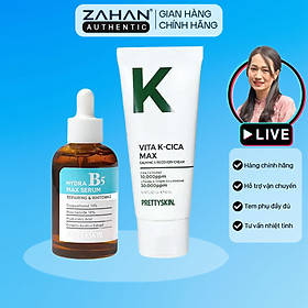 Combo tinh chất Hydra B5 Max Serum và Kem dưỡng Vita K-Cica Prettyskin (2 sản phẩm)