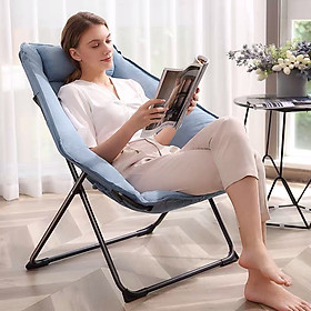 Mua Ghế Sofa Lười Tựa Lưng Gấp Gọn  Ghế Thư Giãn KHUNG THÉP Chịu Lực Tốt Có Gối Tựa Đầu Thoải Mái  ( có ảnh thật sản phẩm )