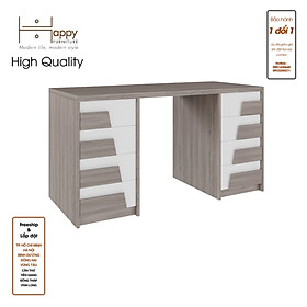 [Happy Home Furniture] PONIX, Bàn làm việc 8 ngăn kéo, 140cm x 59cm x 75cm ( DxRxC), BAN_065