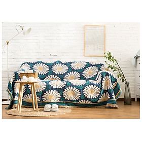 Thảm Chăn Thổ Cẩm, Vintage Phủ Sofa,Thảm Trải Sàn, Trải Bàn, Chăn Đắp TVT05 180x230 cm - Trang Trí Phòng Khách, Phòng Ngủ, Làm Quà Tặng Tân Gia, Sinh Nhật