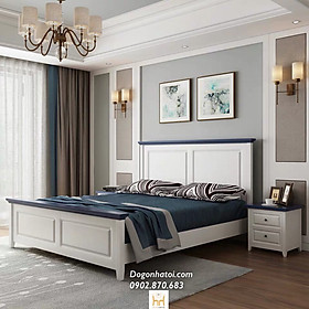 Mua GIƯỜNG NGỦ GIA ĐÌNH GỖ SỒI TỰ NHIÊN ĐẸP GN-524