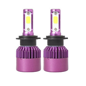 High Quality 2 Pieces Car LED Headlight Fog Work Light Lamp DRL Purple
