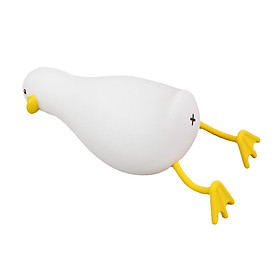 Cartoon Duck Night Light for Kids Lying Flat Duck Touch Lamp Duck Lamp Nightlight Silicone Timed Bedside Lamp for Kids