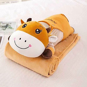 Mua BỘ CHĂN GỐI VĂN PHÒNG HÌNH THÚ CHO DÂN CÔNG SỞ  CHO CÁC BÉ MANG ĐI HỌC - HÀNG LOẠI 1