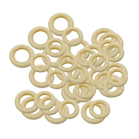 40 Pieces 25mm 30mm DIY Wooden Beads Connectors Circles Rings Beads Natural Wood fit DIY Teething Crafts Necklace Bracelet Earring Jewelry Findings