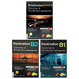 Combo Sách Destination - Grammar And Vocabulary with Answer Key - B1 + B2 + C1 And C2 (Bộ 3 Cuốn)
