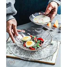 Mua ĐĨA THỦY TINH SẦN VIỀN VÀNG | ĐĨA SẦN SÂU KẺ VÀNG KIM HOME LUXURY DECOR | BỘ ĐĨA THỦY TINH CAO CẤP | HÀNG CÓ SẴN